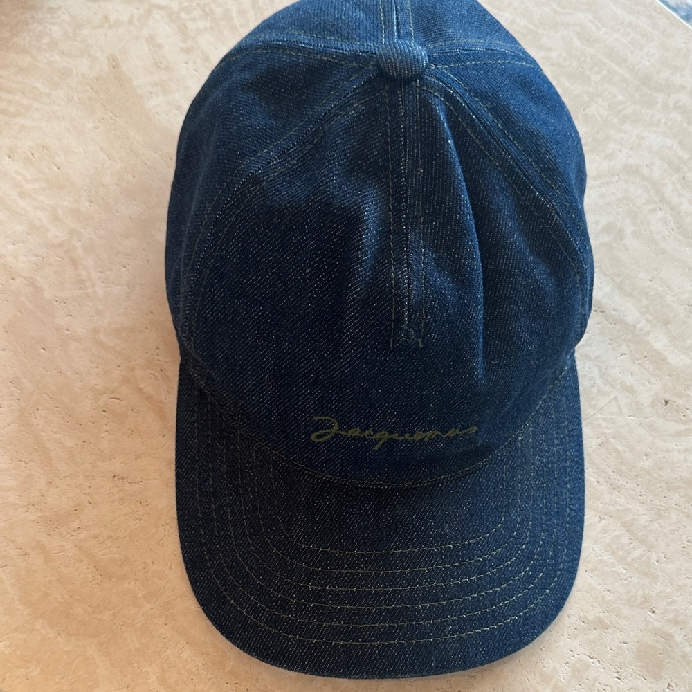 Jacquemus Dark Blue Denim Hat